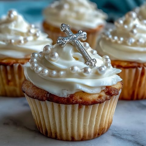Mini First Communion Cupcakes