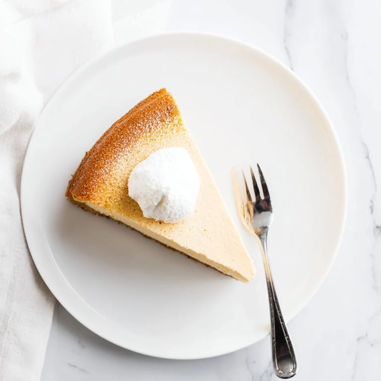 A whole New York Cheesecake cooling on a rack with visible steam, highlighting its creamy texture.