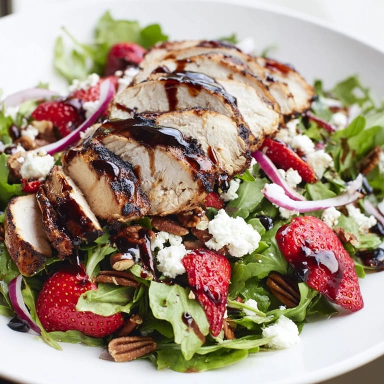 Strawberry Balsamic Chicken Salad
