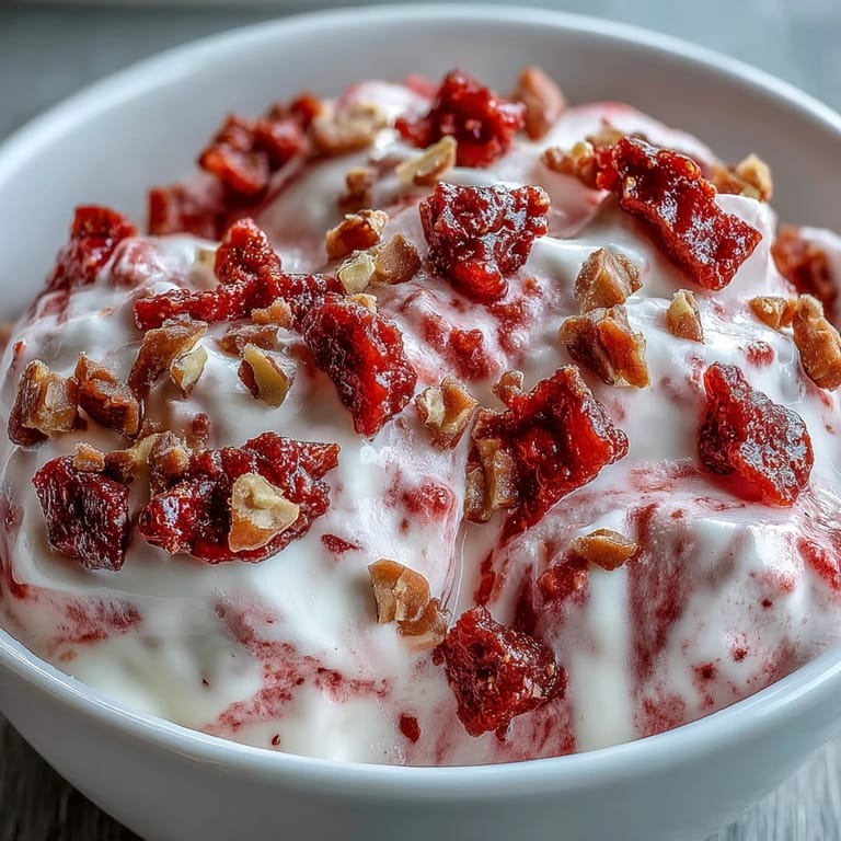 Enjoy Strawberry & Banana Yoghurt Clusters served as a refreshing, healthy frozen snack on a plate.