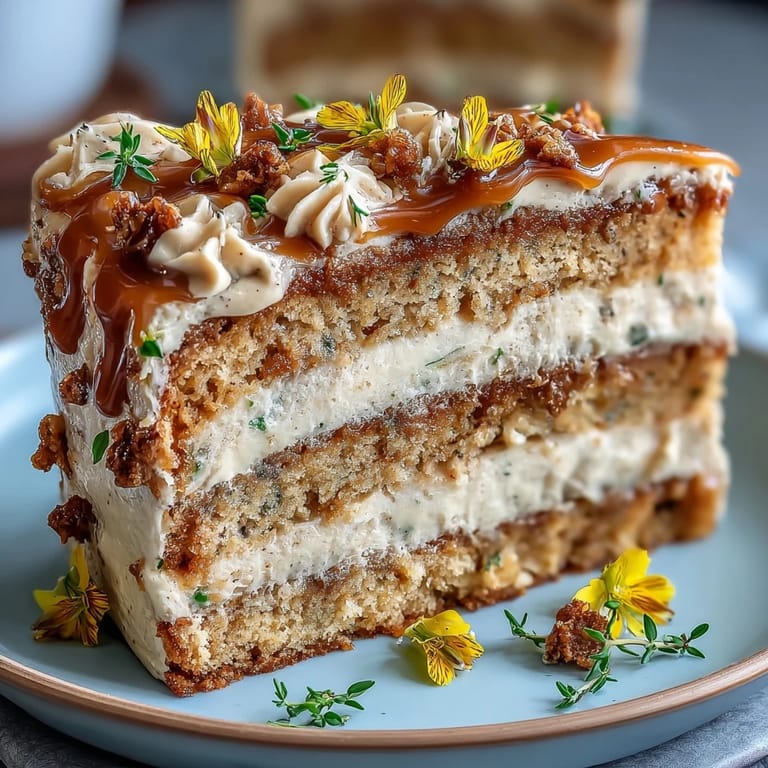 Earthy, floral Taurus Cake: rich butterscotch layers, naturally colored buttercream, beautiful blooms.